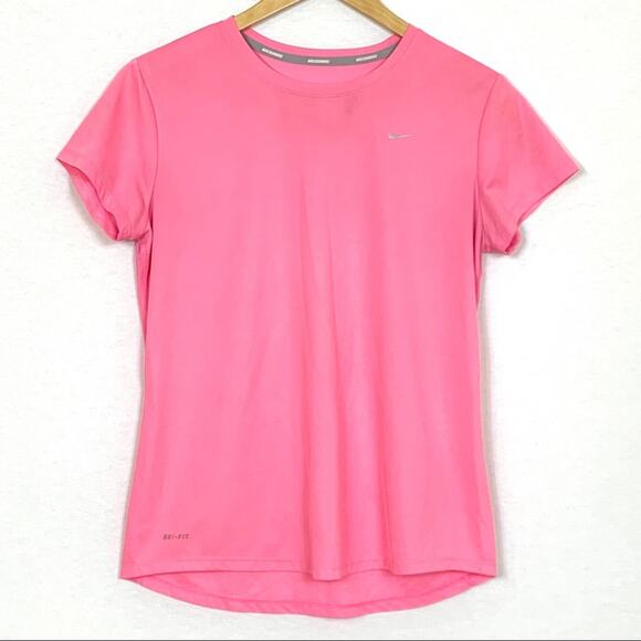 Nike Running Dri-FIT Challenger T-shirt Orange Pink Bundle Large - Picture 2 of 16